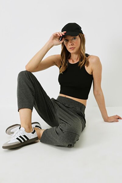 C&City Smoked Women's Sweatpants - Stitching Detail 745