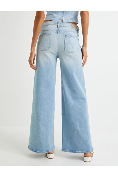 Koton Geniş Paça Kot Pantolon Yüksek Bel Cepli - Bianca Wide Leg Jeans