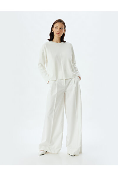 Koton Základní mikina s dlouhým rukávem Crew Neck