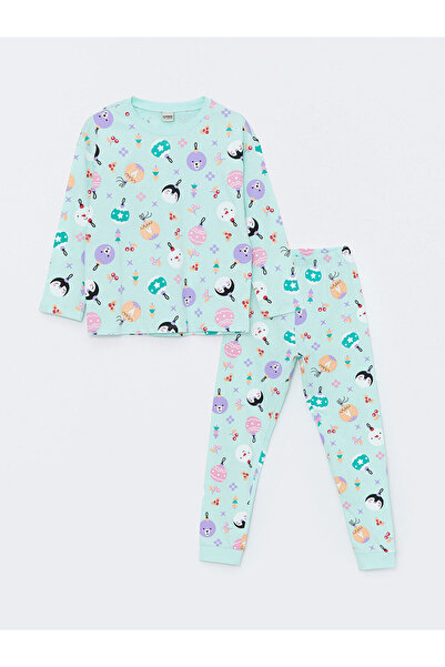 LC Waikiki Crew Neck Girl's Pajama Set