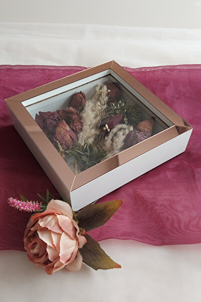 Verda Çerçeve 20x20x5 cm New Fashion Flower Pattern Memory Frame