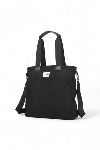 SMART BAGS Geantă de umăr pentru femei din pânză neagră - Smb1309