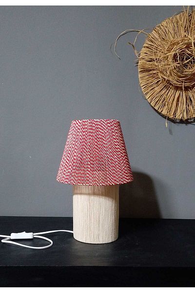 poplinhome Ekru Conical Model Macrame Lampshade - Bedroom, Living Room, Children's Room and Bohém Décor