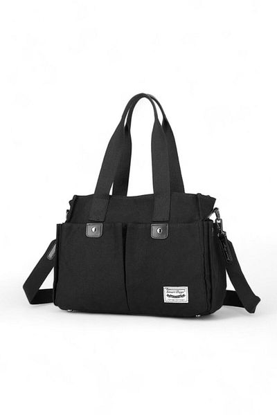 SMART BAGS Smb1307 Geantă de umăr pentru femei din pânză neagră