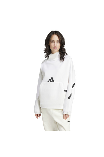 adidas W Z.N.E. OH HD Kadın Beyaz Sweatshirt JI7553