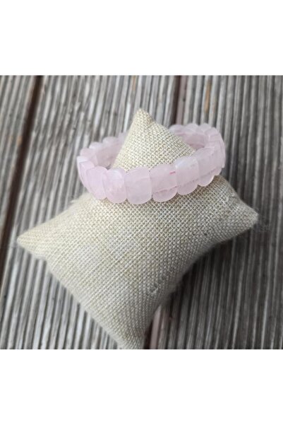 Hd Marketim الإسورة الوردي الكوارتز الحجر الطبيعي شقرا الطاقة الزبادي مطاطا س...