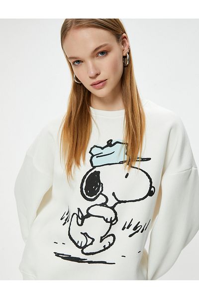 Koton Snoopy licencovaná oversize mikina s potiskem