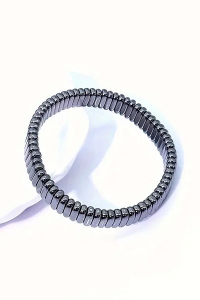 NehirTaş Certified Stylish Hematite Natural Stone Bracelet