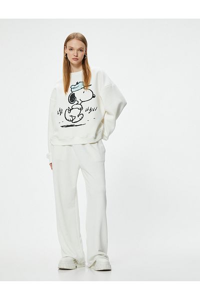 Koton Snoopy licencovaná oversize mikina s potiskem