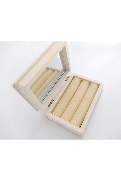 Hd Marketim Wooden Decorative Mirrored Jewelry Jewelry Storage Box Bag Size 8983