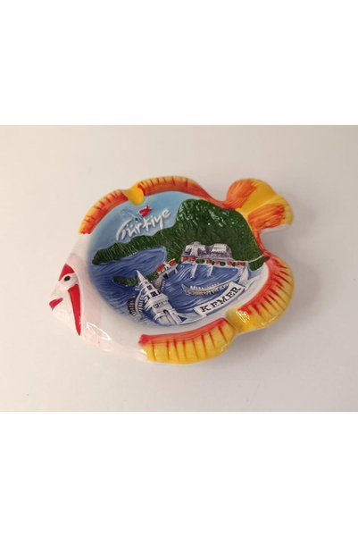 Hd Marketim Ashtray Ash Tray Ceramic Fish Look Belt Themed Home Office Decor