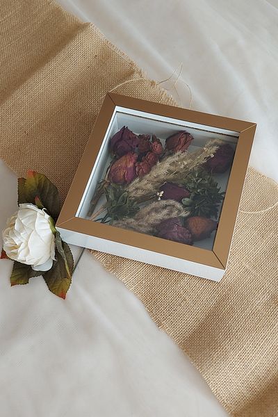 Verda Çerçeve 20x20x5 سم موضة جديدة زهرة نمط إطار الذاكرة