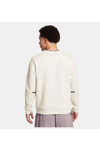 Under Armour Мъжки бял суитшърт с кръгло деколте Unstoppable Fleece