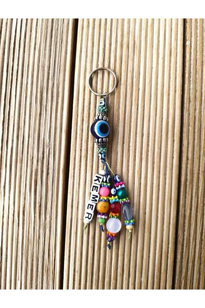 Hd Marketim Keychain Evil Eye Evil Eye Repellent Ring Evil Eye Beaded Car Bag Wallet Ornament