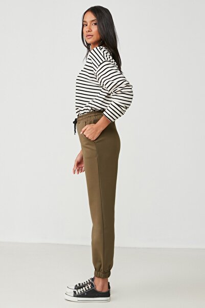 C&City Jogger Lastikli Spor Eşofman Altı 806 Haki