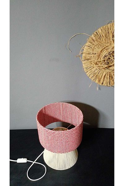 poplinhome Macrame Lampshade - Conical Model Bedroom Living Room Bohemian Decor Children's Room Lampshade