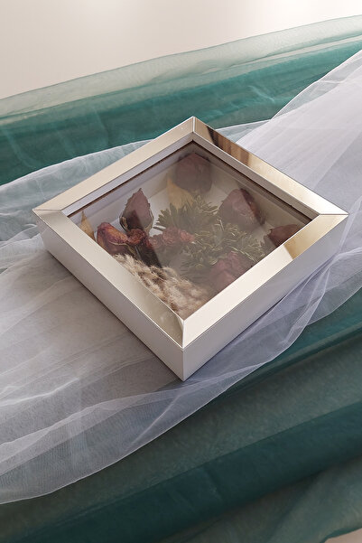 Verda Çerçeve 20x20x5 cm New Fashion Flower Pattern Memory Frame