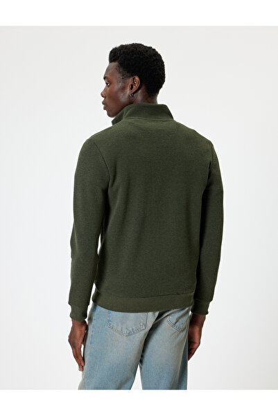 Koton Khakifarbenes Herren-Sweatshirt – 5wam70041mk