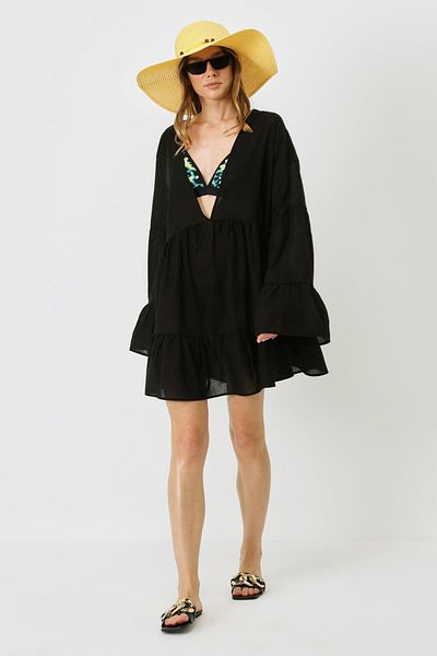 C&City Schwarzer Pareo 22329 – Strandkleid