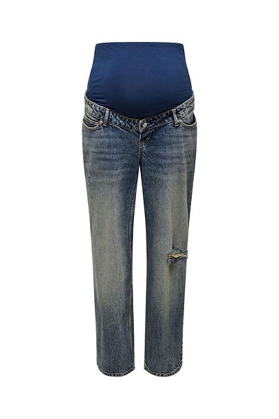 ONLY MATERNITY Jeans mit weitem Bein OLMCOBAIN Weiter Beinschnitt Jeans