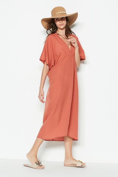 C&City Pareo Strandkleid 22328 Hellbraun