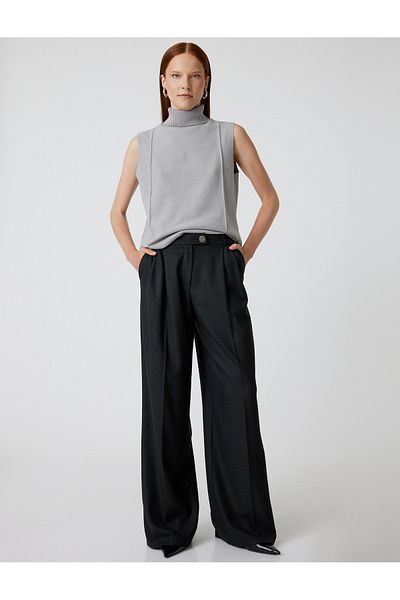 Koton Basic ärmelloser Rollkragenpullover