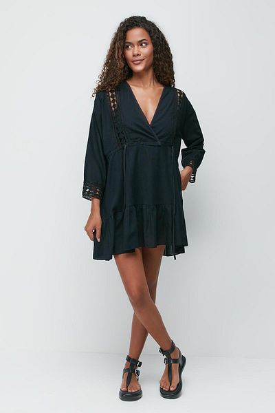 C&City Pareo Strandkleid 22411 Schwarz