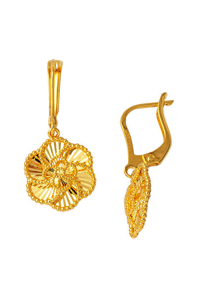 Label Gül Tanesi 22 Ayar Altın Küpe