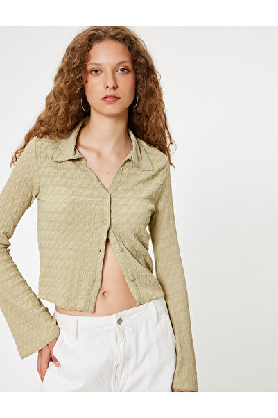Koton Green Women's Shirt - 5Wal10059Ik
