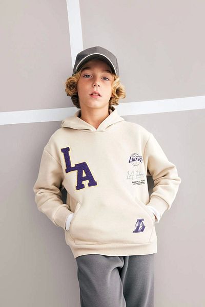 DeFacto A5530 Nba Los Angeles Lakers Oversize Sweatshirt