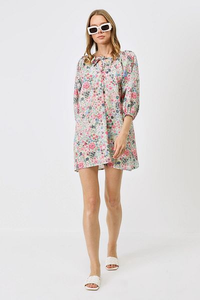 C&City Pareo-Strandkleid mit Blumenmuster – 22327