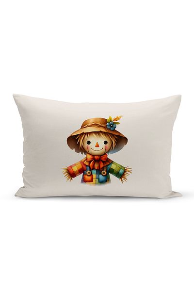 Bertille Home Autumn Series 30X50 cm Double Side Digital Printed Throw Pillow Cover (Halloween Autumn)