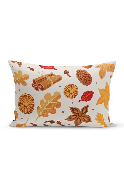 Bertille Home Φθινοπωρινή σειρά 30x50 cm Διπλής όψης Ψηφιακή εμπριμέ ριχτάρι μαξιλαροθήκη (Halloween Autumn)