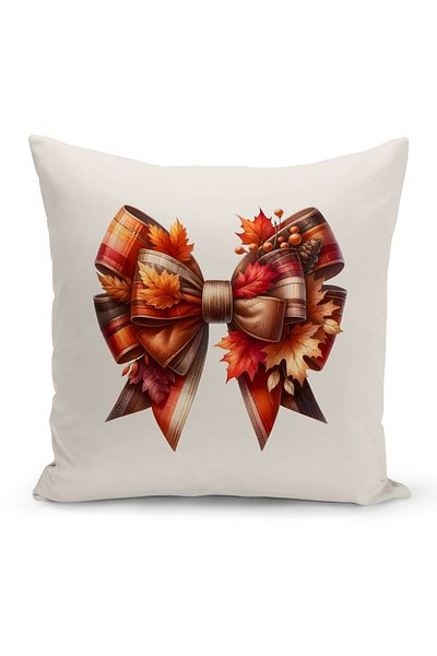 Bertille Home Autumn Series - Double Sided Digital Printed 6-Piece Throw Pillow Set (Halloween Autumn)