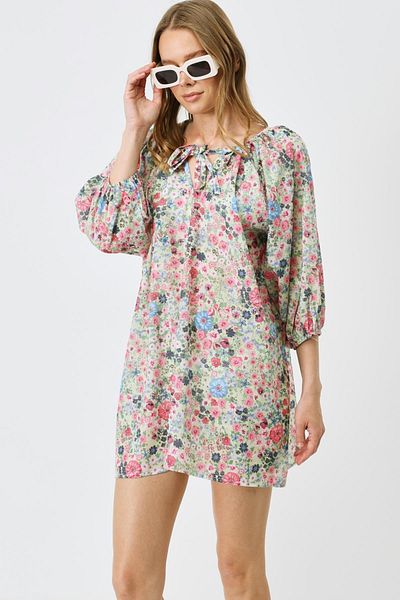 C&City Pareo-Strandkleid mit Blumenmuster – 22327