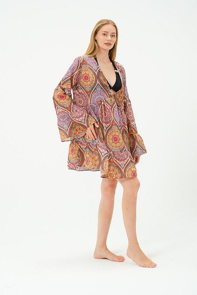 C&City Orange Pareo Beach Dress - 22329