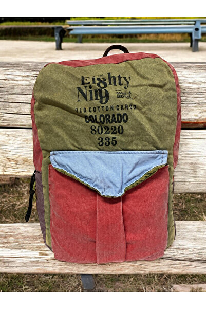 Old Cotton Kaliteli Vintage Tek Gözlü Disayn Sırt Gezi Çantası KC Harley Bag ...