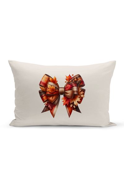 Bertille Home Autumn Series 30X50 cm Double Side Digital Printed Throw Pillow Cover (Halloween Autumn)