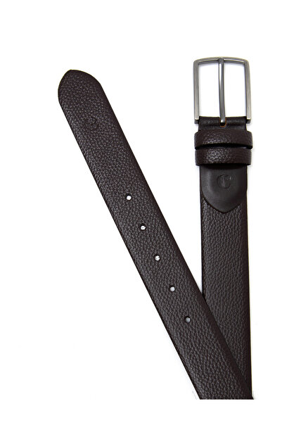 Cacharel حزام جلد كلاسيكي بني 50261858-400