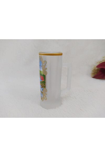 Hd Marketim Shot Glass with Handle Turkish Flag Türkiye Belt Written