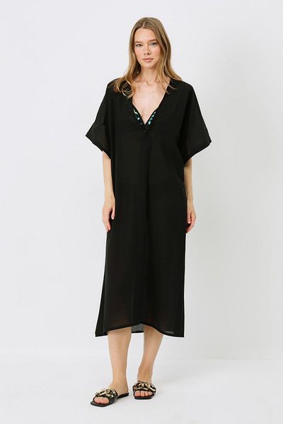 C&City Black Pareo 22328 Model Beach Dress
