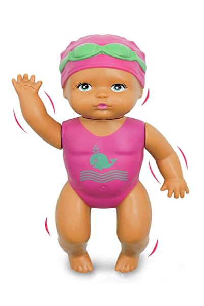 Hyd Oyuncak Kurmalı Yüzen Sporcu Bebek 14 cm Eğlenceli Banyo Su Oyuncağı