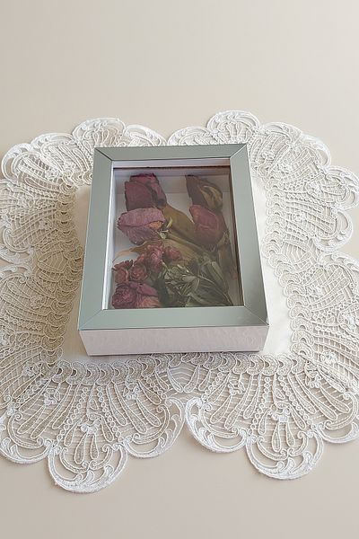 Verda Çerçeve 15x20x5 cm Cadru de memorie New Fashion Flower - Cutie cu trandafiri adânci