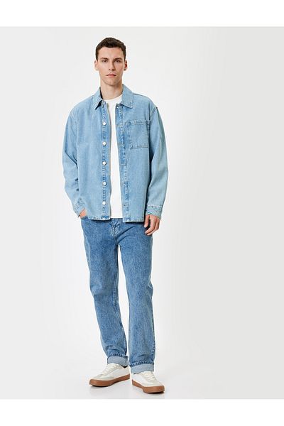 Koton Normál derekú 90-es évek Straight Fit farmernadrágja - Korban Jean