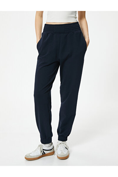 Koton Jogger Eşofman Altı Yüksek Bel Cepli Rahat Kalıp