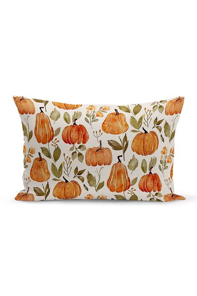 Bertille Home Autumn Series 30X50 cm Double Side Digital Printed Throw Pillow Cover (Halloween Autumn)