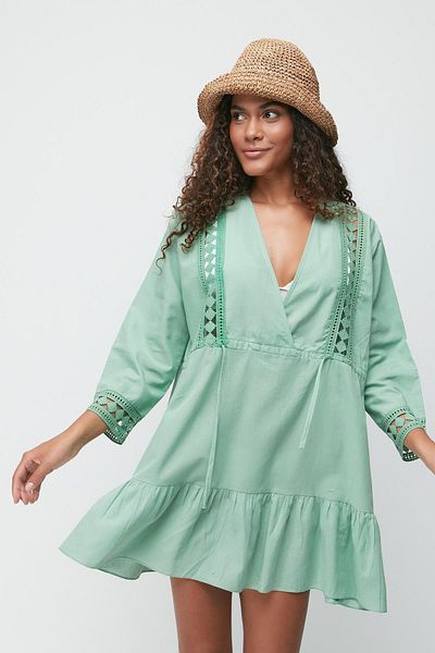 C&City Pareo Strandkleid 22411 Grün
