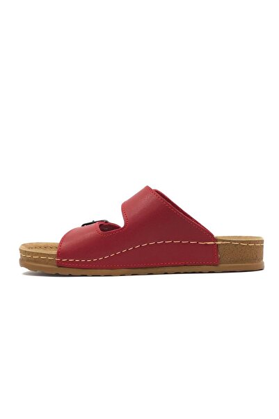 Kocamanlar Ayakkabı Aryan 20-972 Жіночі ортопедичні тапочки, червоні