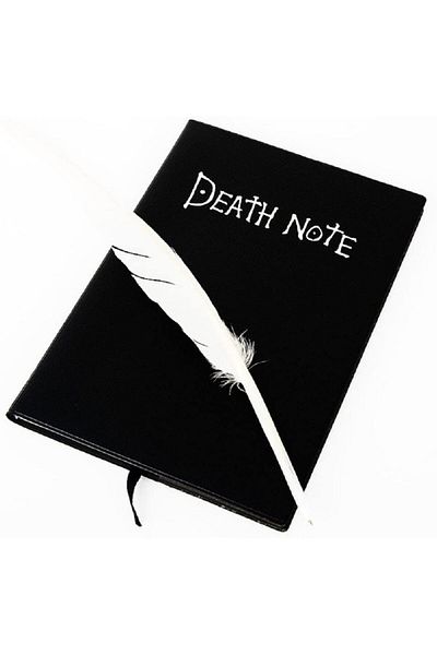 Hd Marketim Death Note Ryuk Death Figure Notebook & Feather Pen
