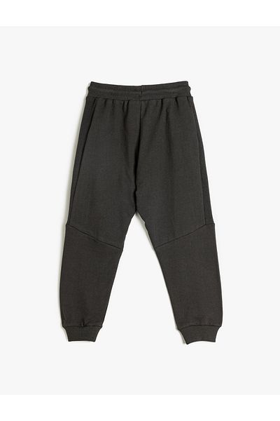 Koton Pantaloni de sport Jogger din bumbac - cu cravată în talie și ridicare
